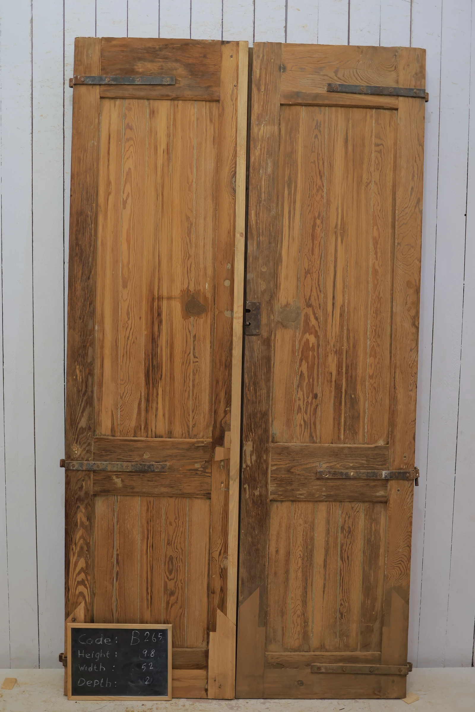 Antique French panel door - lot B265 - Image 5