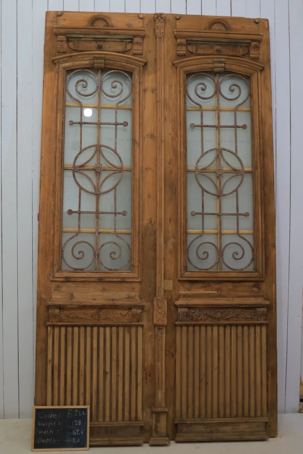 Antique French door Iron - lot B266