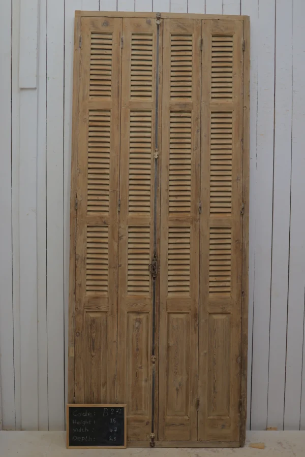 Antique French shutter box - lot B272 - Image 2