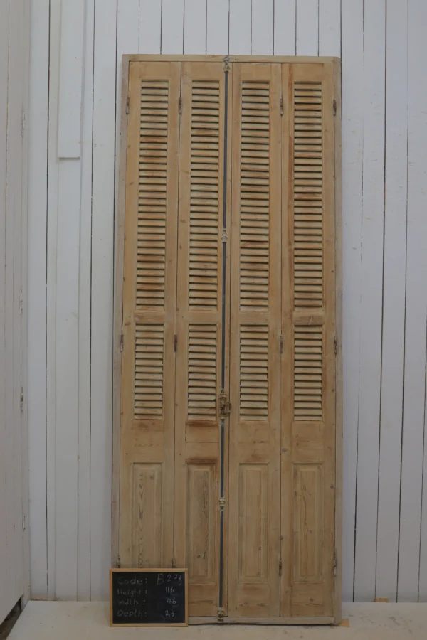 Antique French shutter box - lot B273 - Image 2