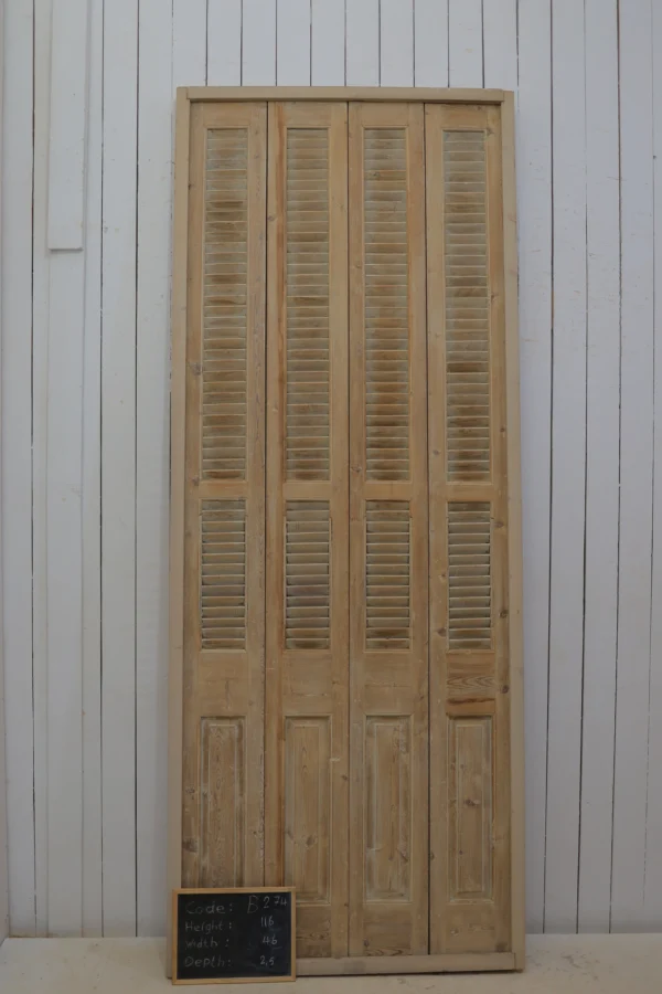 Antique French shutter box - lot B274