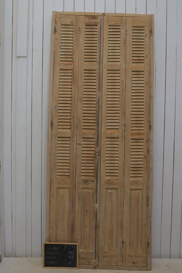 Antique French shutter box - lot B275 - Image 2