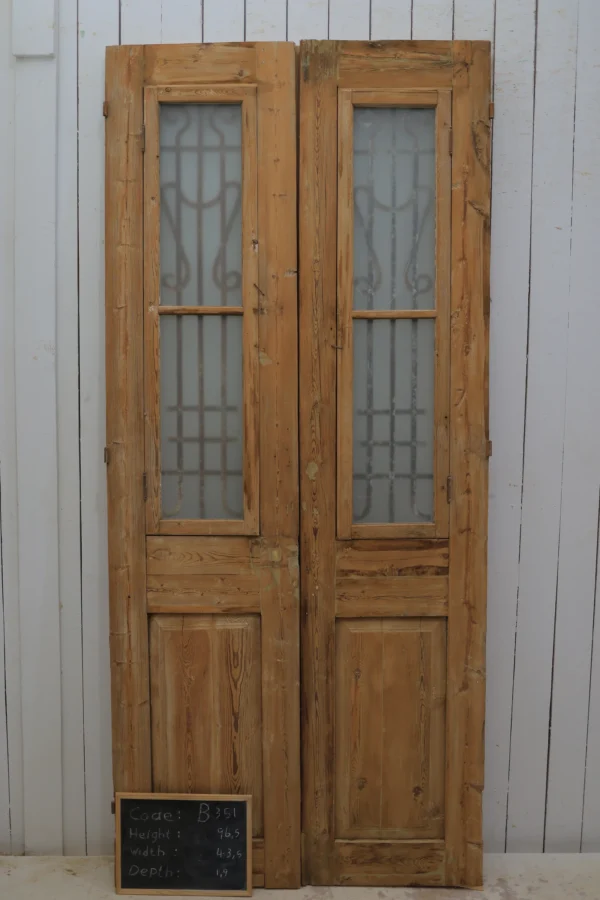 Antique French door Iron - lot B351 - Image 3