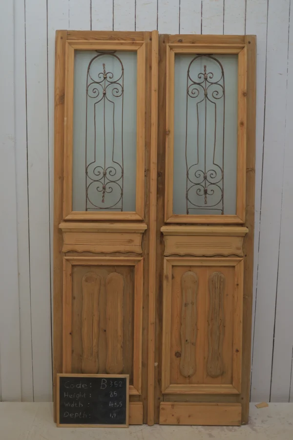 Antique French door Iron - lot B352
