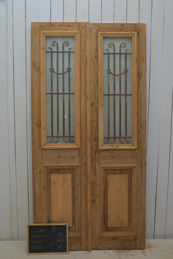 Antique French door Iron - lot B353