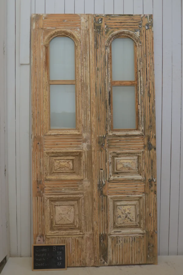 Antique French Glass door - lot B354