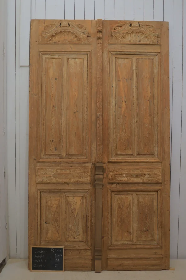 Antique French panel door - lot B355
