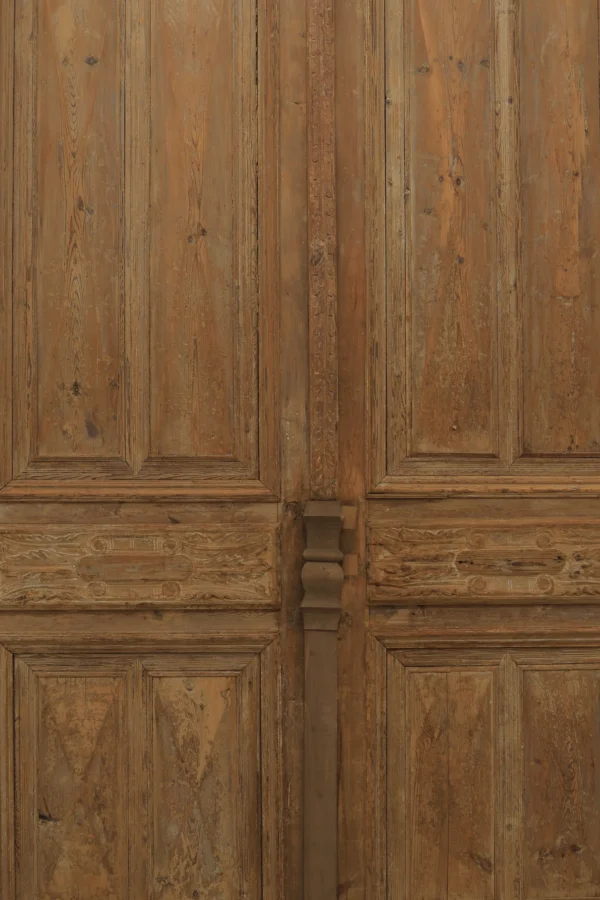 Antique French panel door - lot B355 - Image 3