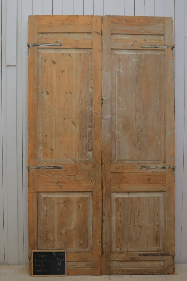 Antique French panel door - lot B355 - Image 6