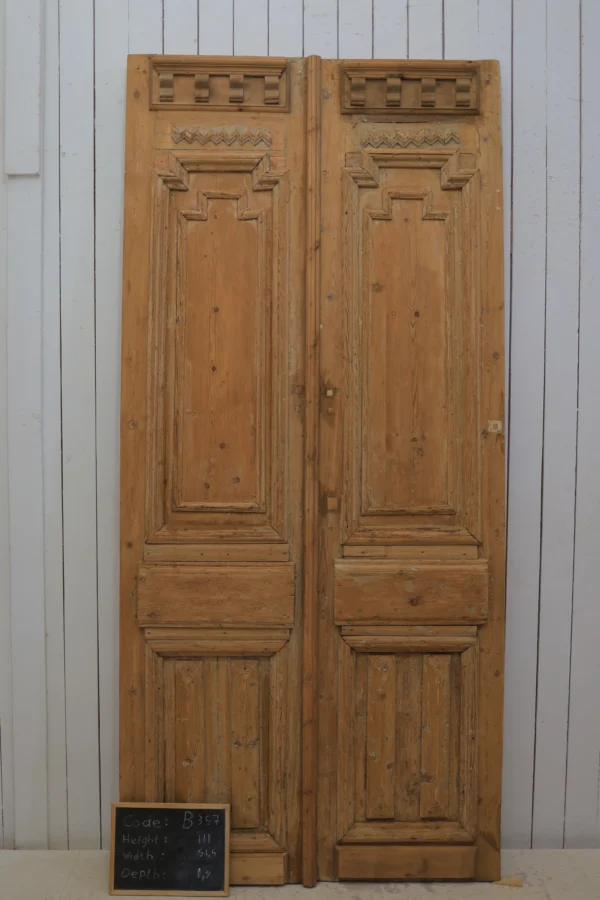 Antique French panel door - lot B357