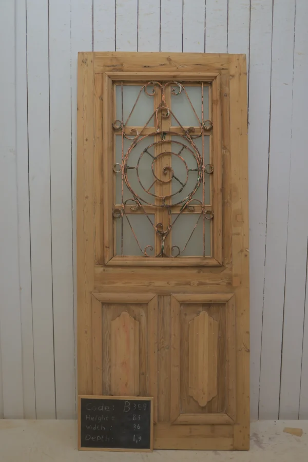Antique French door Iron - lot B359