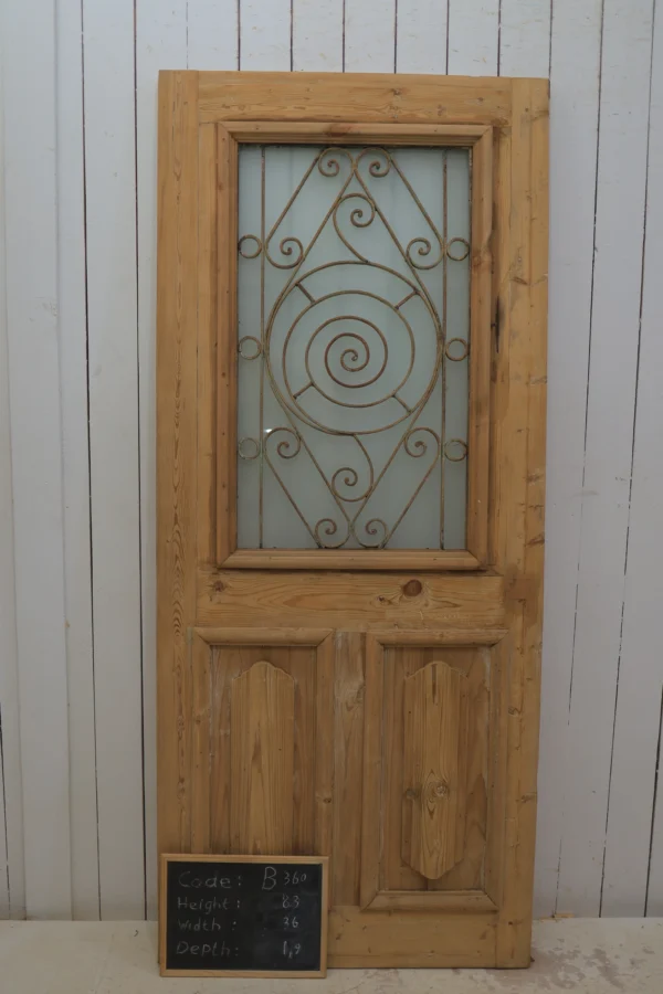 Antique French door Iron - lot B360