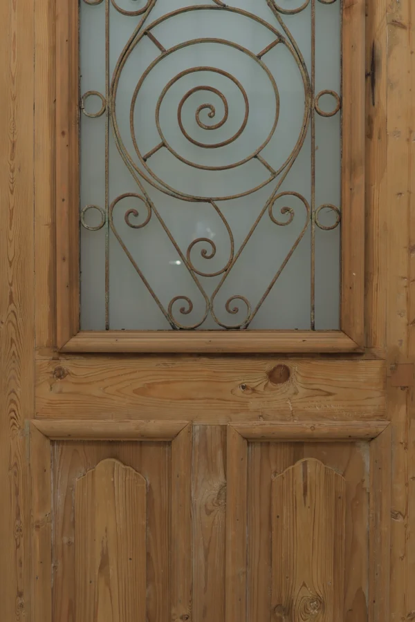 Antique French door Iron - lot B360 - Image 3