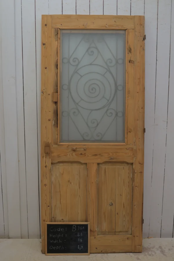 Antique French door Iron - lot B360 - Image 6