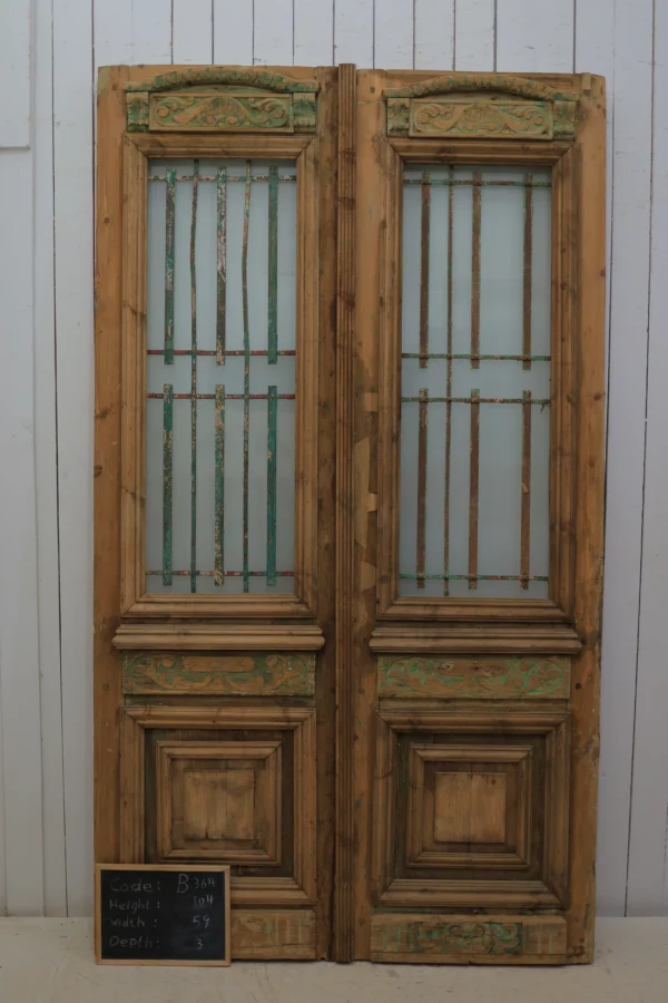 Antique French door Iron - lot B364