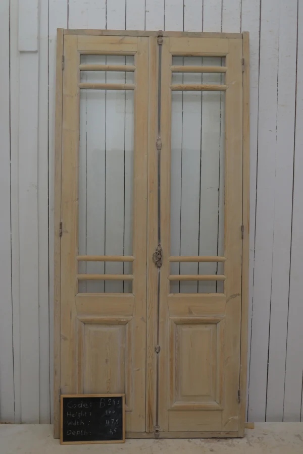 Antique French Glass door - lot B293