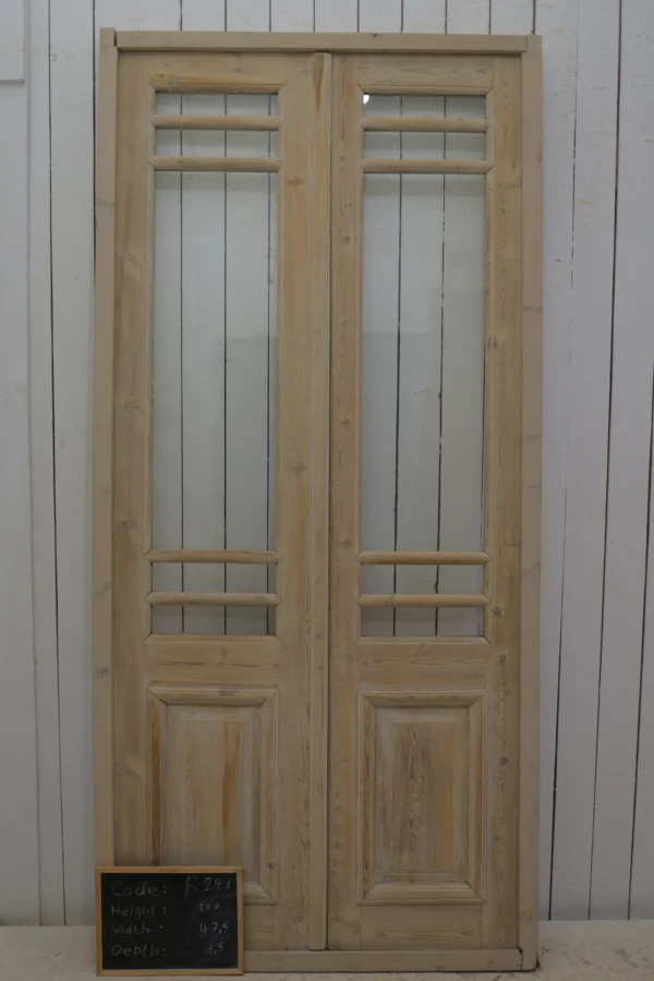 Antique French Glass door - lot B293 - Image 6
