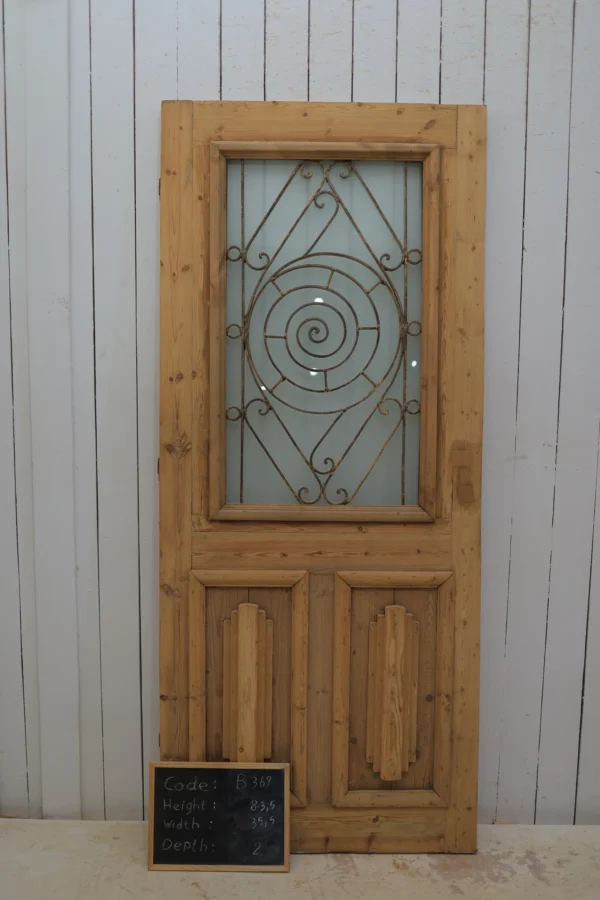 Antique French door Iron - lot B369