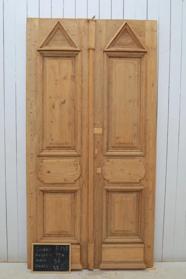 Antique French panel door - lot B132 - Image 3