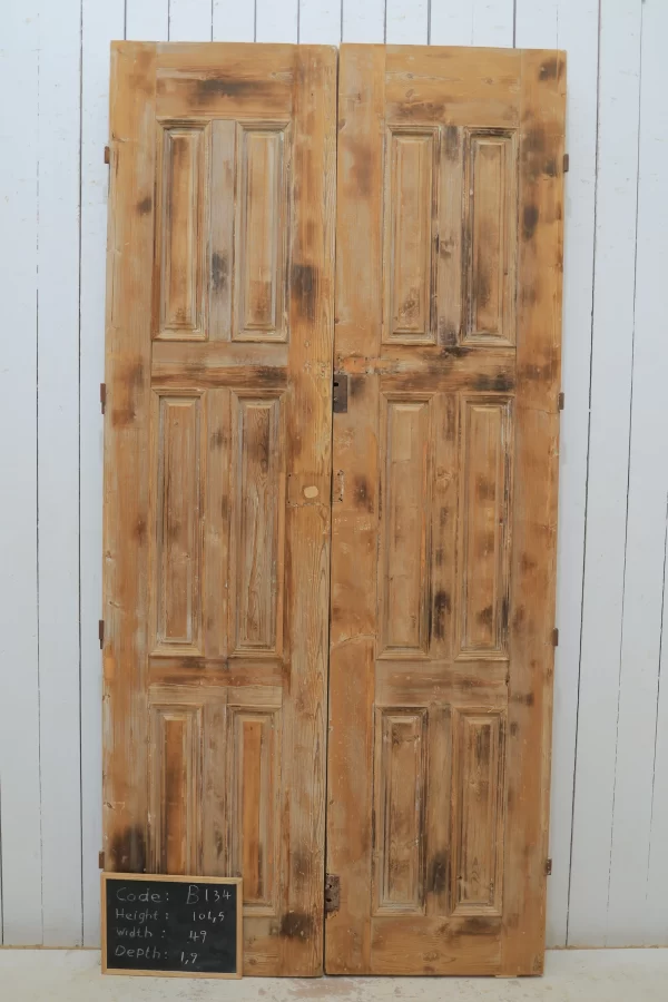 Antique French panel door - lot B134 - Image 3