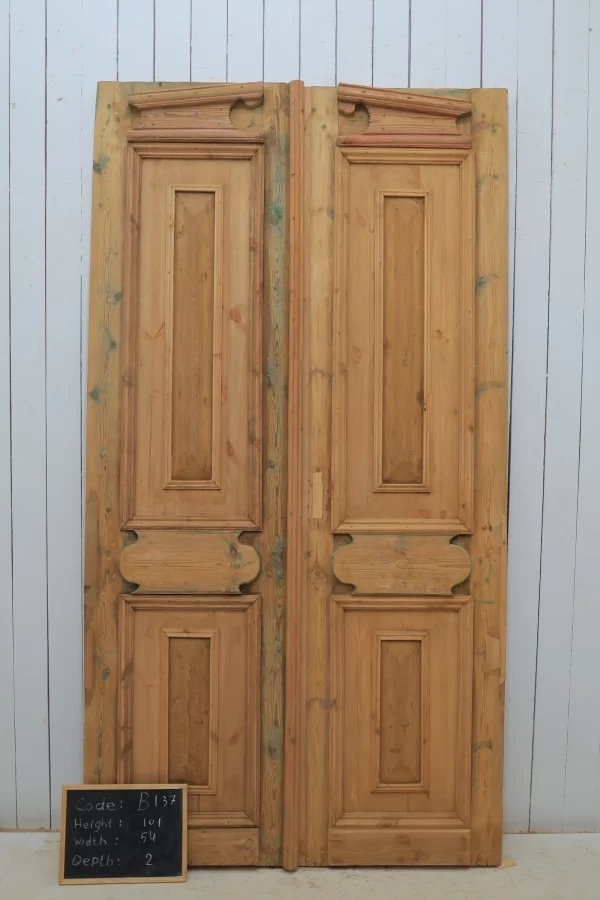 Antique French panel door - lot B137