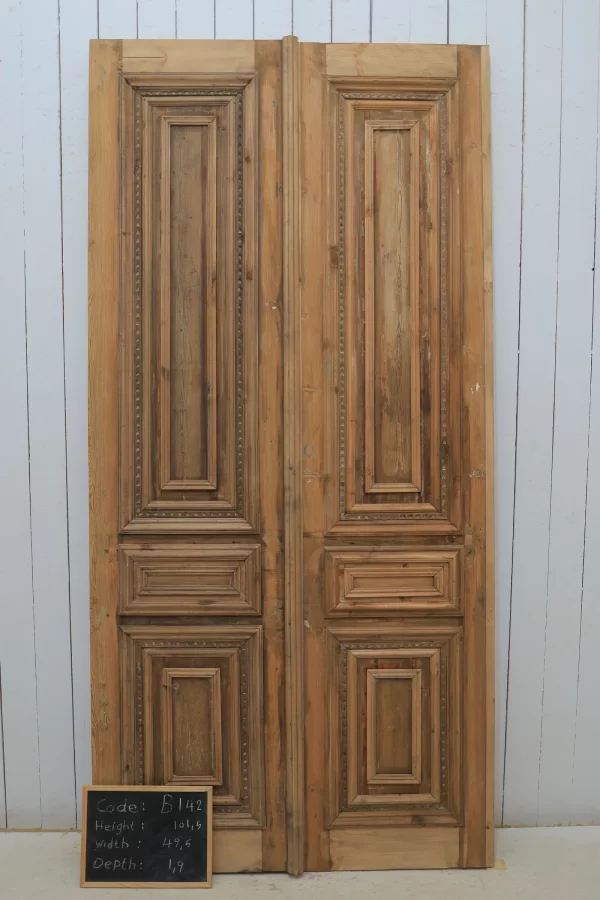 Antique French panel door - lot B142