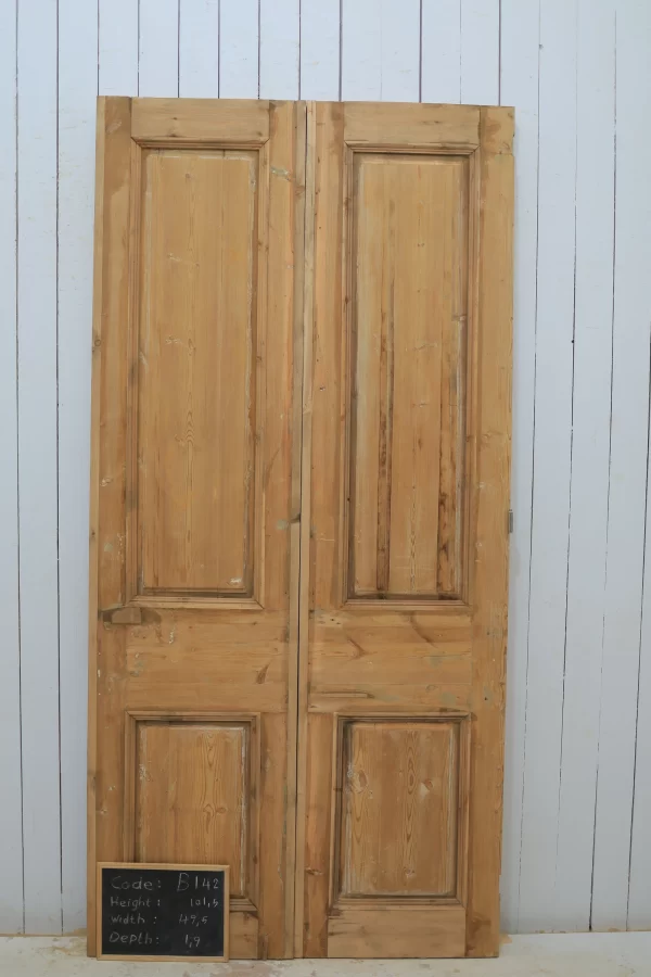 Antique French panel door - lot B142 - Image 5