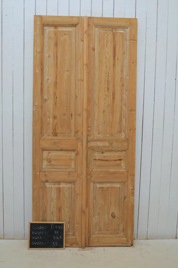 Antique French panel door - lot B146