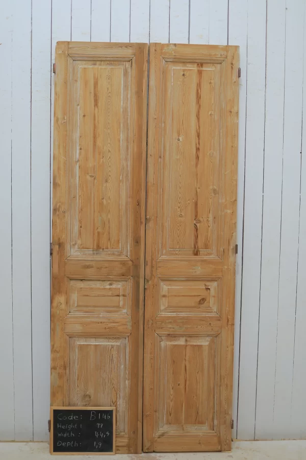 Antique French panel door - lot B146 - Image 6