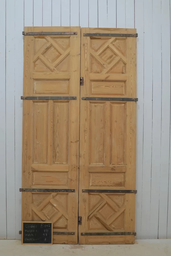 Antique French panel door - lot B152 - Image 6