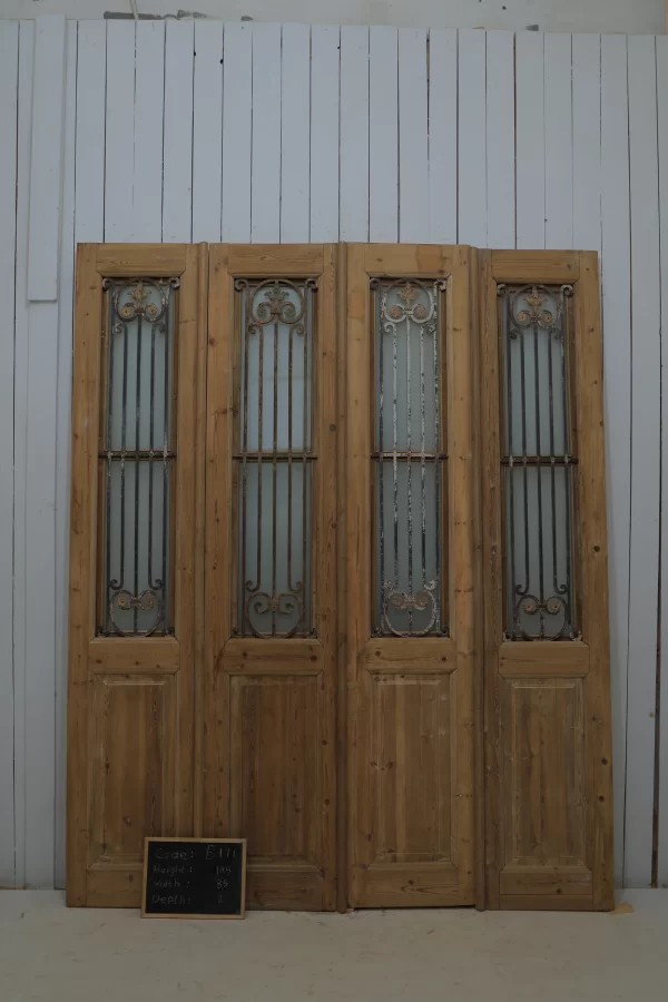 Antique French door Iron - lot B171