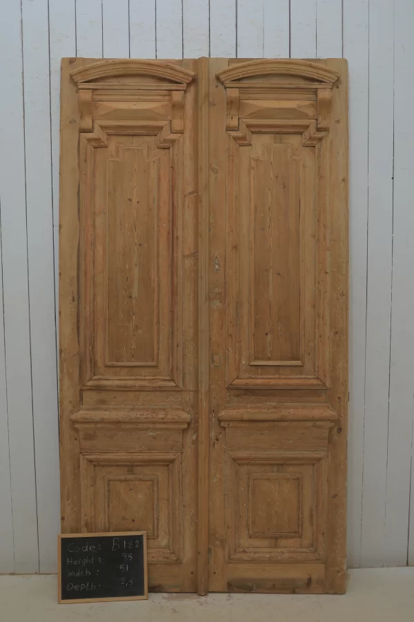 Antique French panel door - lot B182