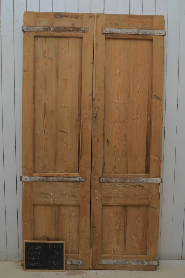 Antique French panel door - lot B182 - Image 6
