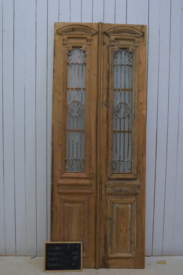 Antique French door Iron - lot B205