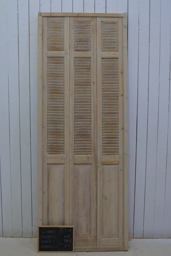 Antique French shutter box - lot B207 - Image 5