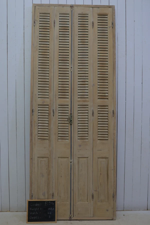 Antique French shutter box - lot B214 - Image 3