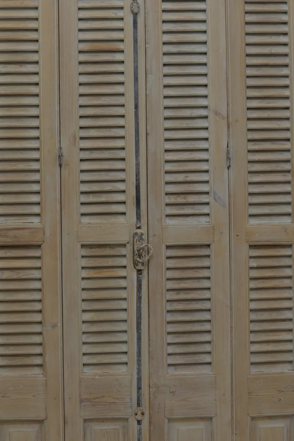 Antique French shutter box - lot B216 - Image 2