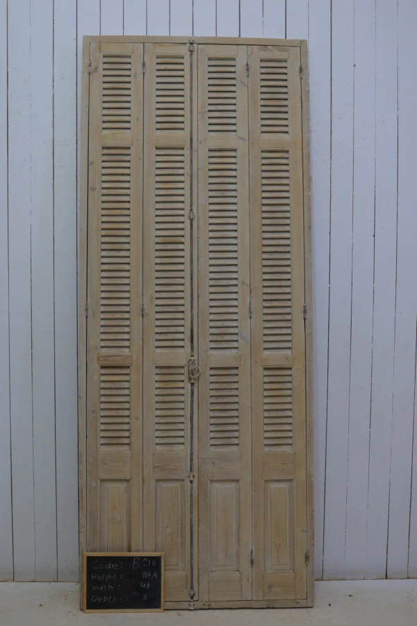 Antique French shutter box - lot B216 - Image 4