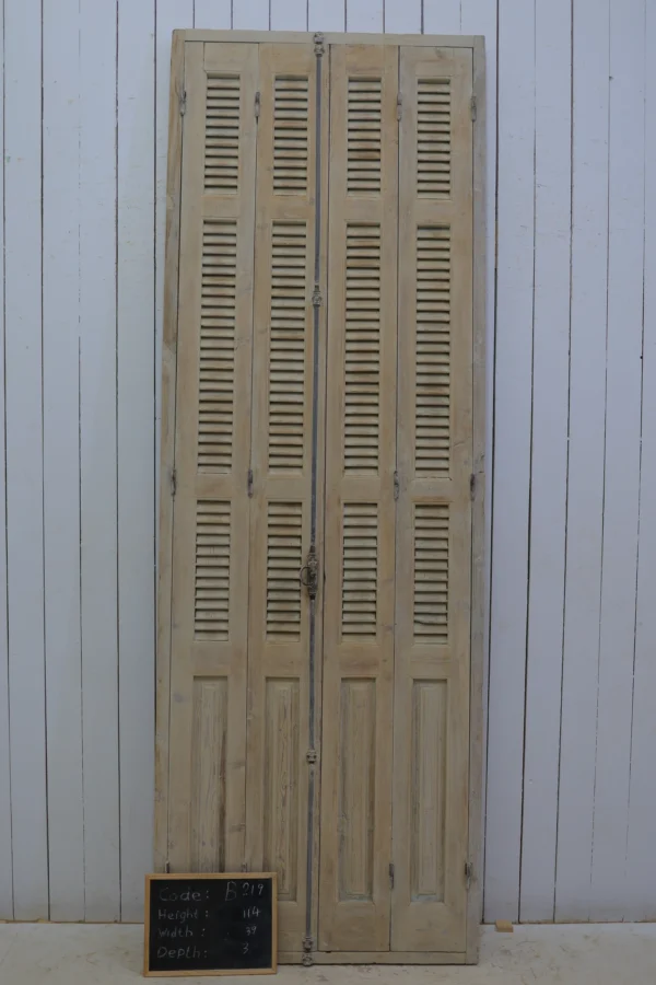 Antique French shutter box - lot B219 - Image 2