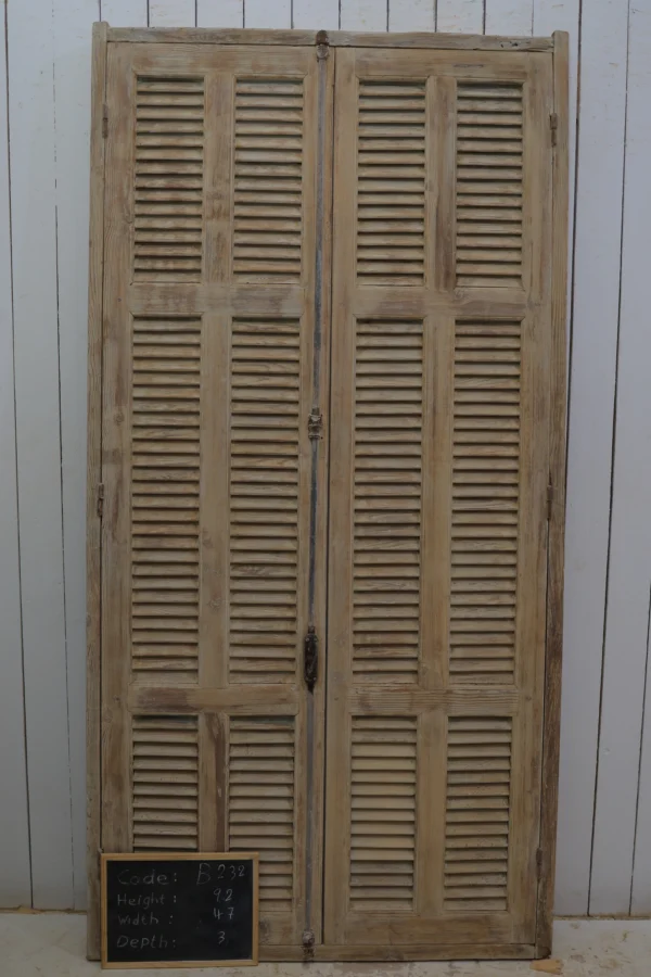 Antique French shutter box - lot B232 - Image 2