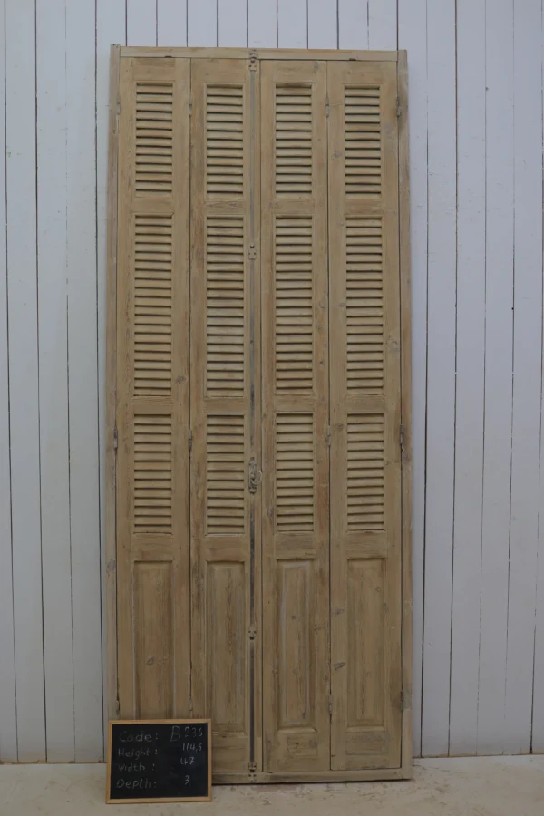 Antique French shutter box - lot B236 - Image 2