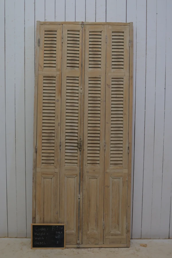 Antique French shutter box - lot B237 - Image 2