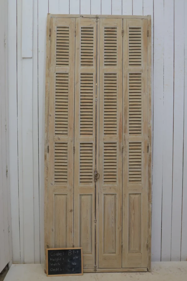 Antique French shutter box - lot B309 - Image 2