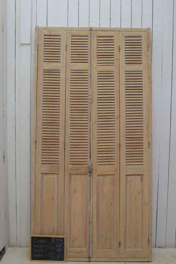 Antique French shutter box - lot B324 - Image 2