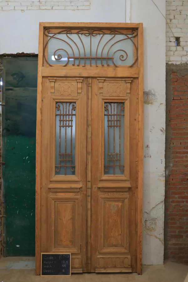 Antique French door Iron - lot B257