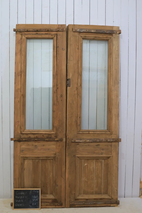 Antique French Glass door - lot B259 - Image 6