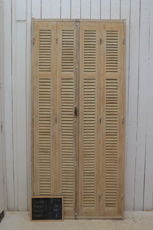 Antique French shutter box - lot B331 - Image 2
