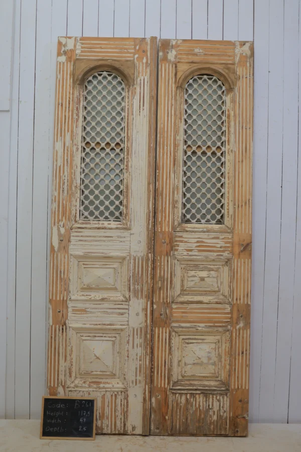 Antique French door Iron - lot B261