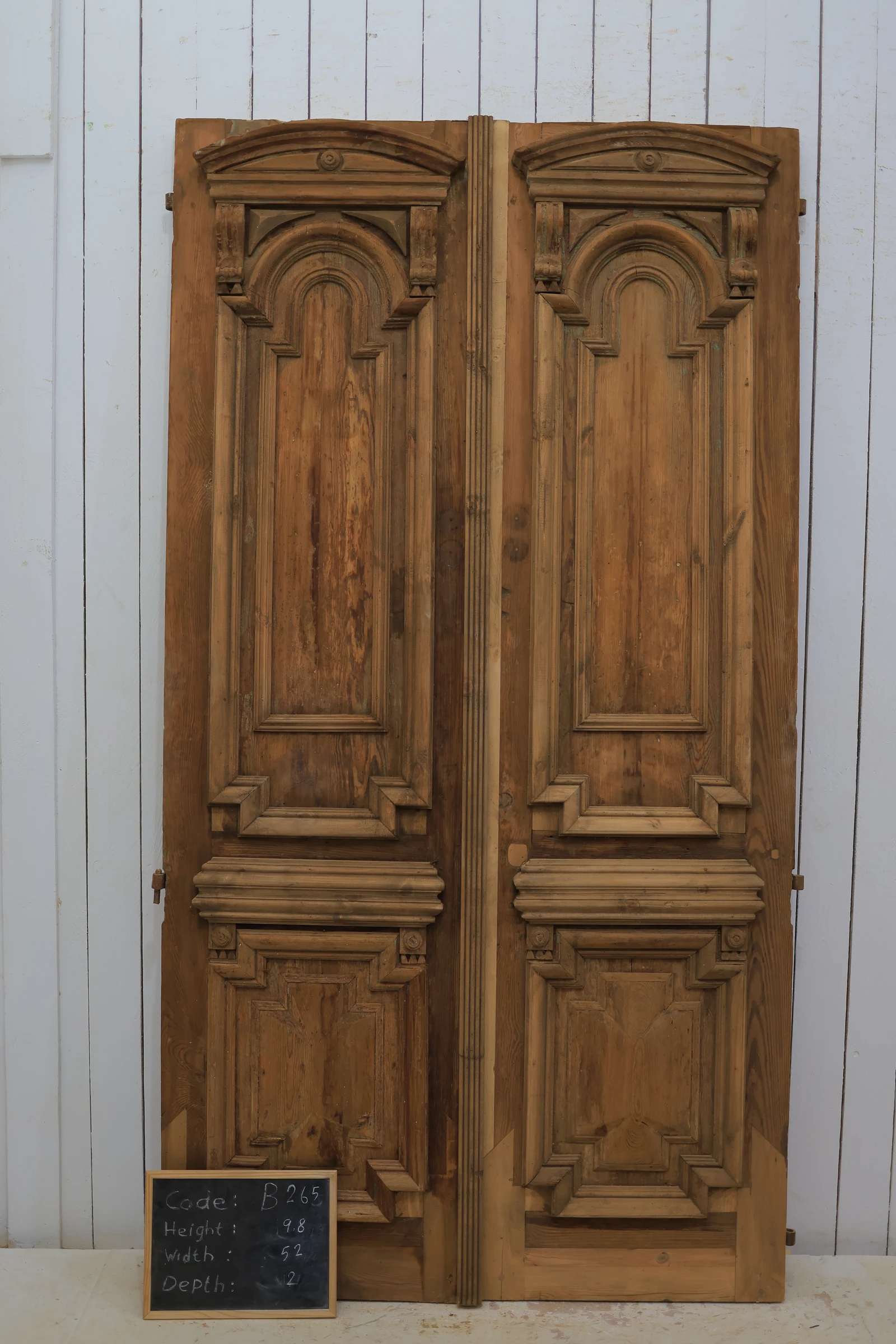 Antique French panel door - lot B265