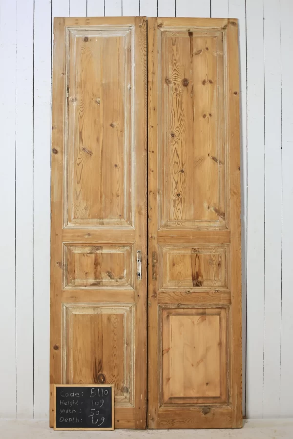 Antique French panel door - lot B110